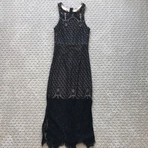 Black lace dress